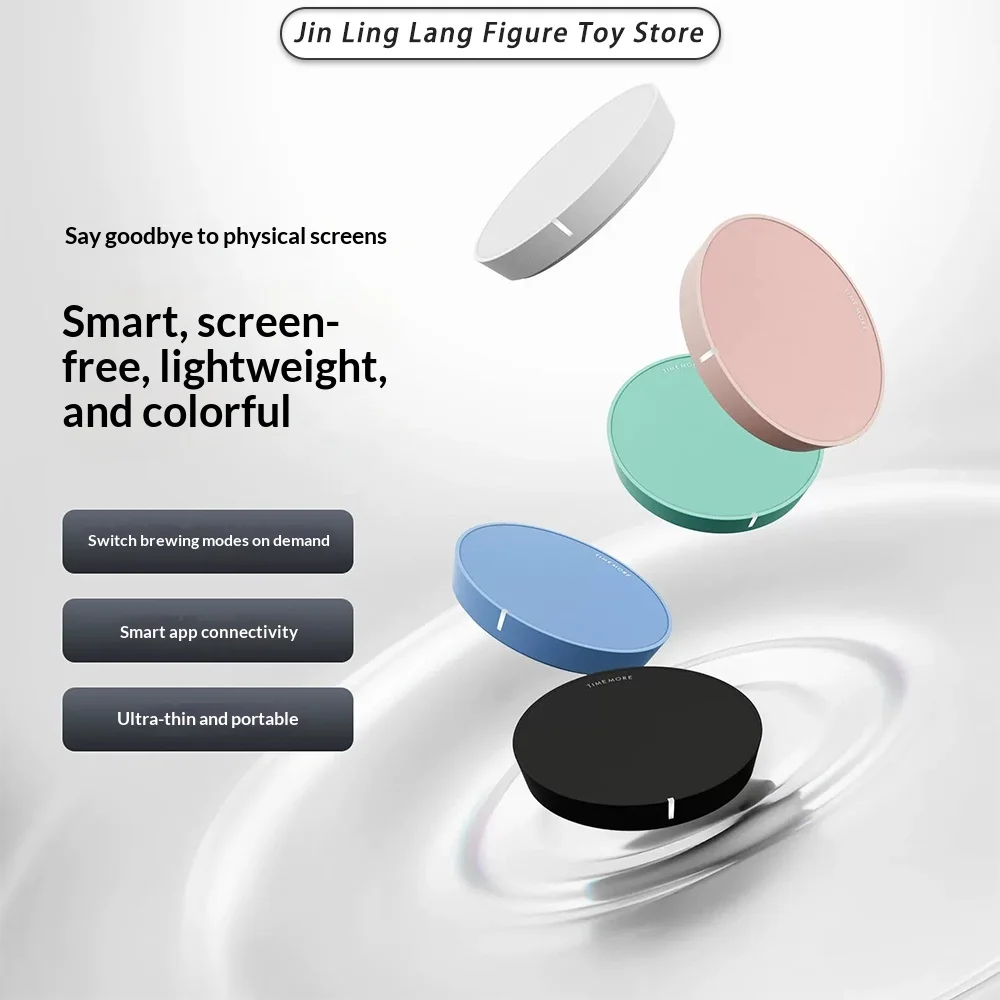 In Stock Timemore Black Mirror Dot Smart Coffee Electronic Scale App Interconnection Bluetooth Connect No‑Screen Digital Scales