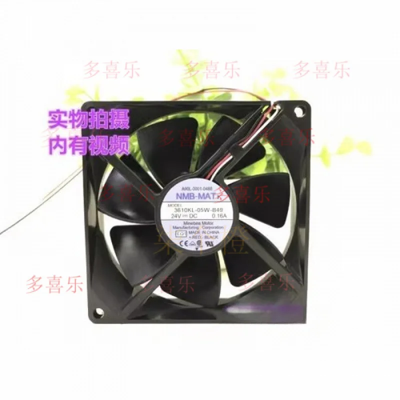 

WW для NMB A90L-0001-0488 3610KL-05W-B49 9025 DC 24 В 0,18 А 3-проводной охлаждающий вентилятор