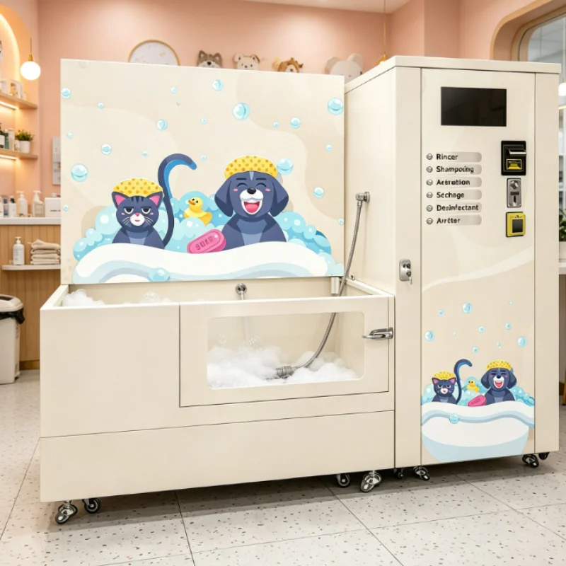 Customized Coin Operated Commercial Dog Pet Washing Vending Machine Station, Self Service Dog Pet Bathing Machine