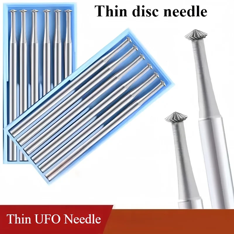 

Blue Thin Disc Needle Tooth Needle Jewelry Engraving Knife Micro Carving Milling Cutter Thin Flying Saucer Needle Shank 2.35mm