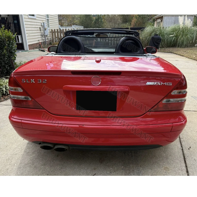 Für Benz 1998-2004 R170 SLK-Klasse SLK230 SLK32 Heckklappen-Spoiler aus Kohlefaser, Original-Werksausführung