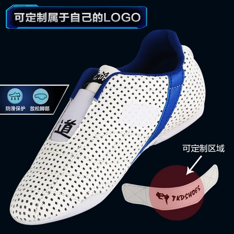 New arrival Taekwondo shoes Good quality Fitness karate shoes adult child training competition WTF approved sport Thai Chi shoes