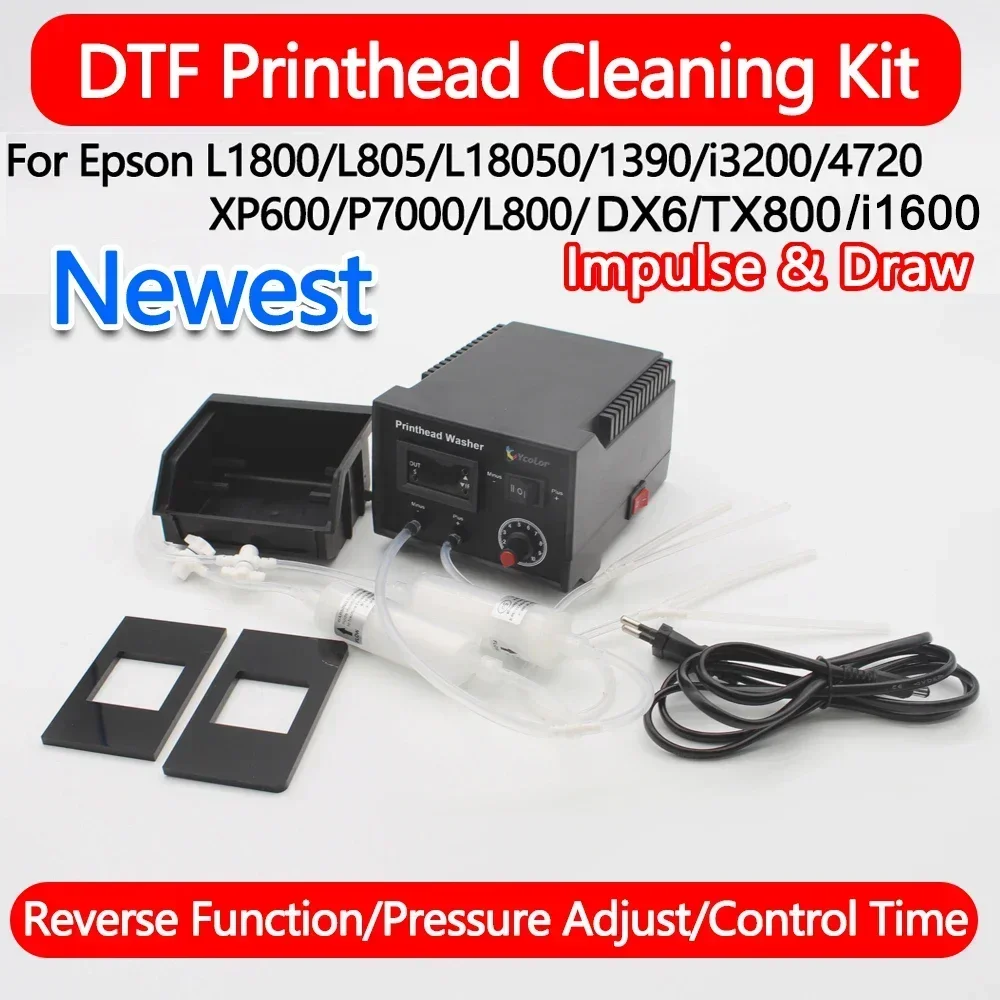 

Printhead Ink DTF Cleaning Machine Clog Printer Head Washer Unclog Reverse For Epson L1800 L805 XP600 DX6 i3200 TX800 i1600 5113