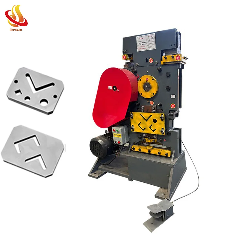 Hydraulic Ironworker Small Angle Steel Metal Shearing Machine Multi-Functional Punching and Cutting Machine