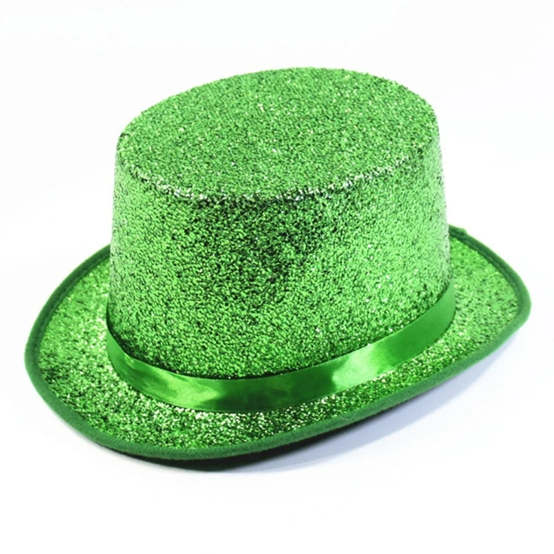 LED Chapeau de Jazz Clignotant Fedora Chapeaux Danse Performance Melon Chapeau Garçons Filles Noël Fête Chapeaux (Sapphire