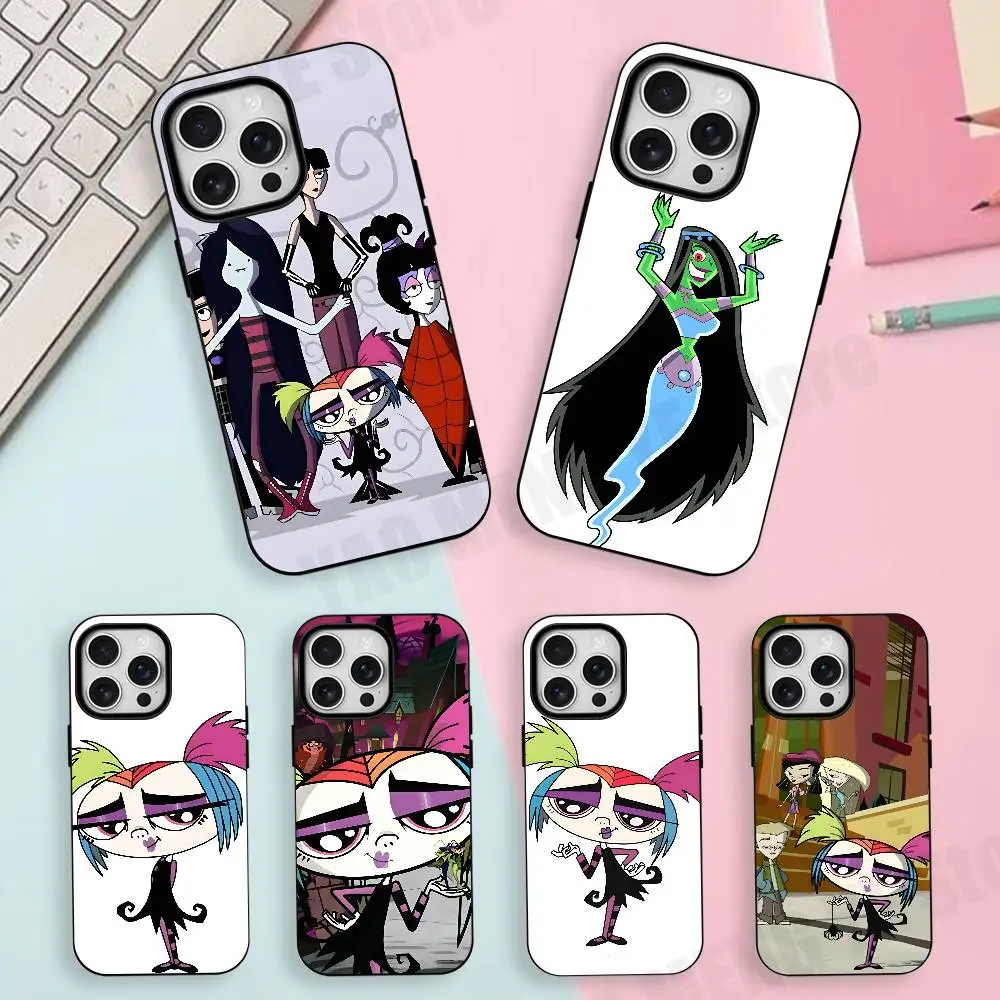 

Creepie Cartoon Matte Silicone Soft Case For iPhone 17,17E,16,16E,15,14,13,12,11 Pro Max For Magnetic Shell Frosted Cover