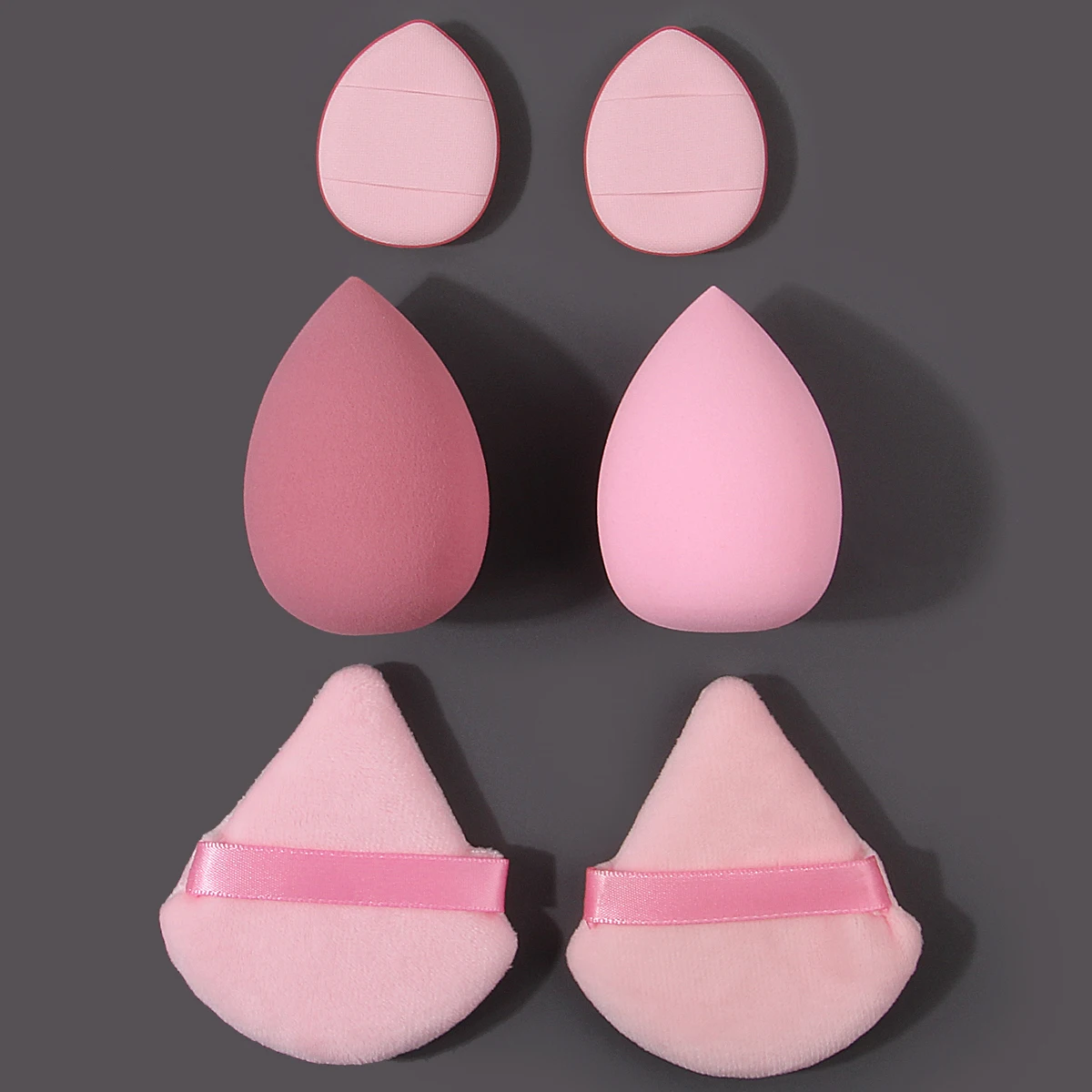 3/6PCS praktische make-up spons poederdons, superzachte grote spons ei + niet-plakkerige poedervormige poederdons