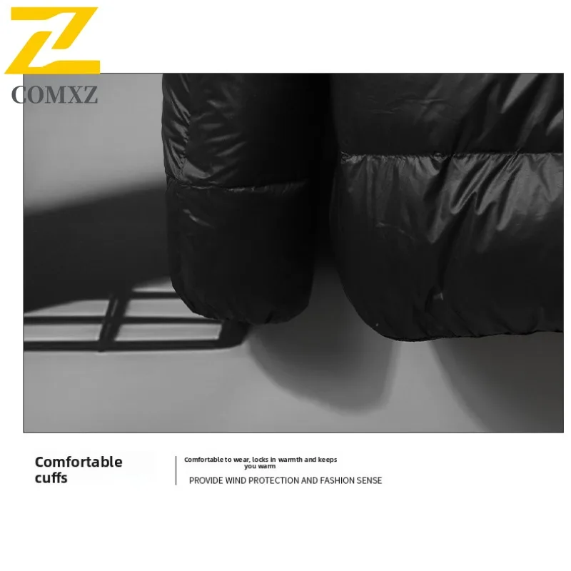 COMXZ Men Winter Jacket Warm Thick Korean Style Commuting Cotton Padded Jacket Skiing Cold-Resistant High-Quality Puffer Jacket
