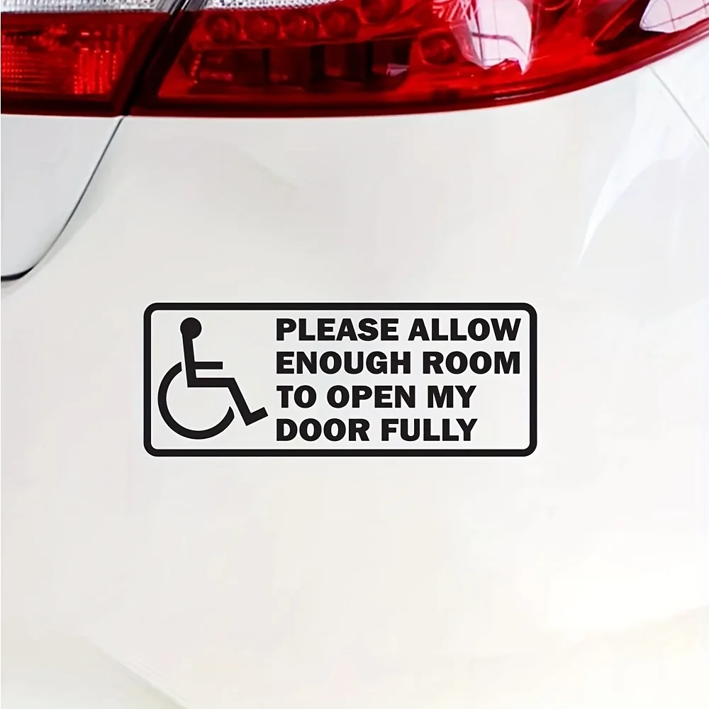 High Visibility Rational Disability Reflective Sticker Waterproof Vinyl Decal for Car Motorcycle Truck Window Bumper