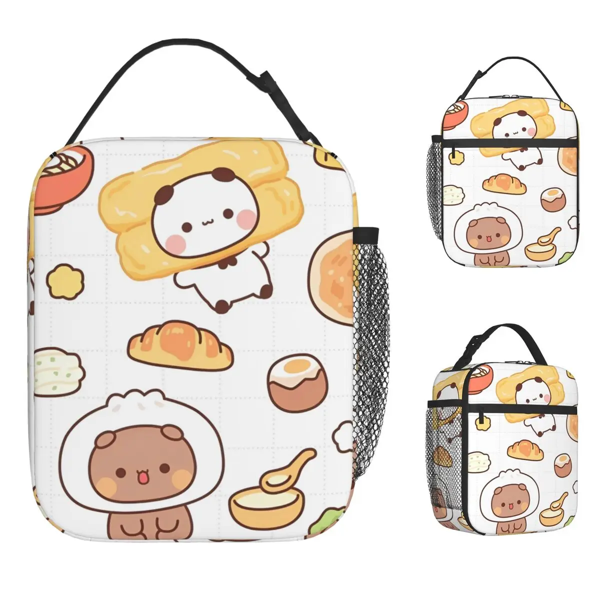 

Сумка для обеда Bubu и Dudu Panda, коробка для обеда для отдыха для женщин, удобная сумка-холодильник для пикника на открытом воздухе, термосумка-холодильник с принтом Оксфорд, термосумки для обеда