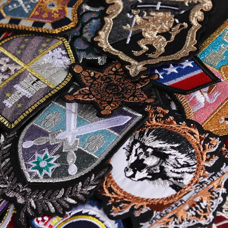 Commemorative medal icon Embroidered Clothing Patches DIY Clothes Patchwork patches Coat trousers bags decoration Stickers