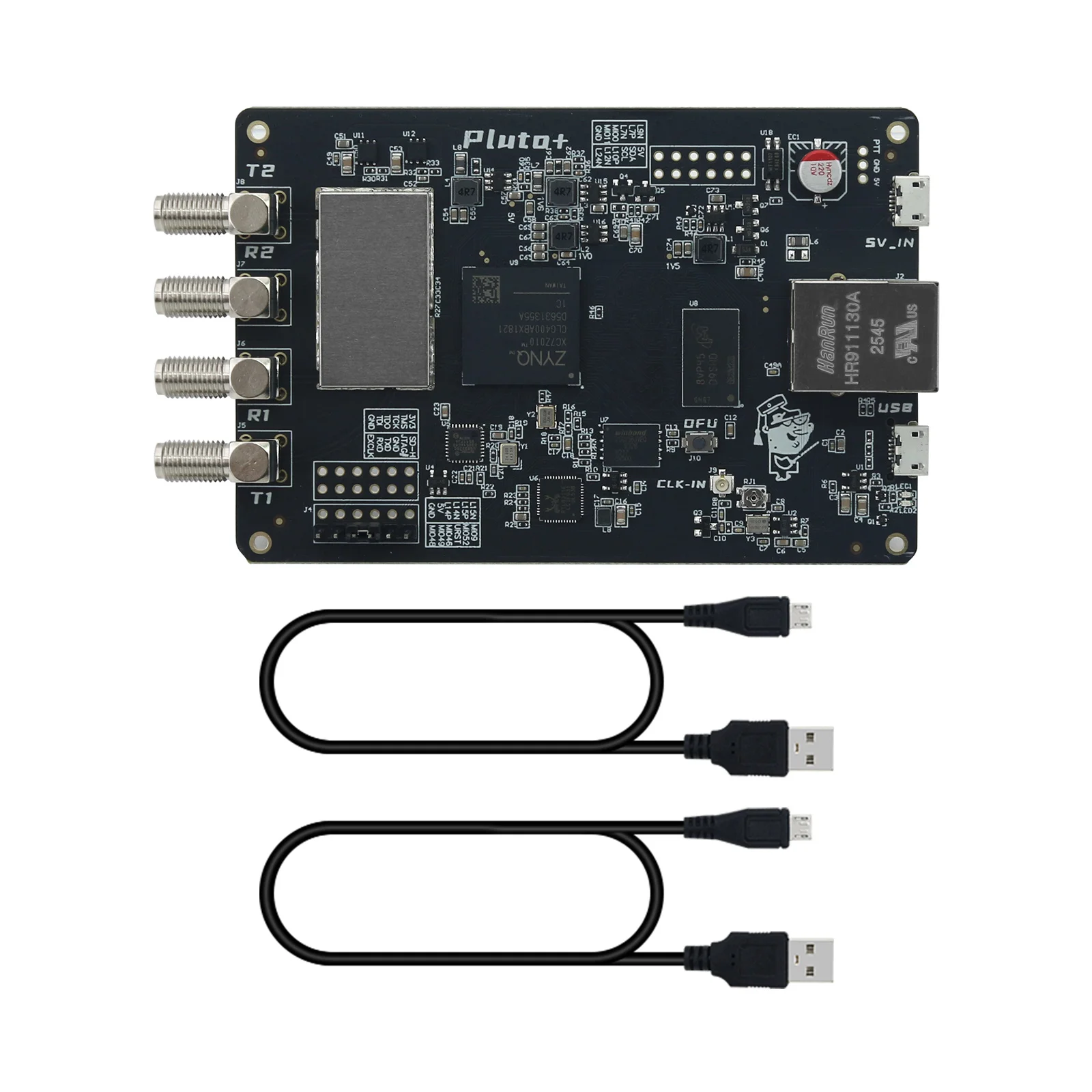 Hamgeek PLUTO + SDR Transceiver Radio Device 70MHz-6GHz Software Defined Radio (No Housing) For Gigabit Ethernet Micro SD Card
