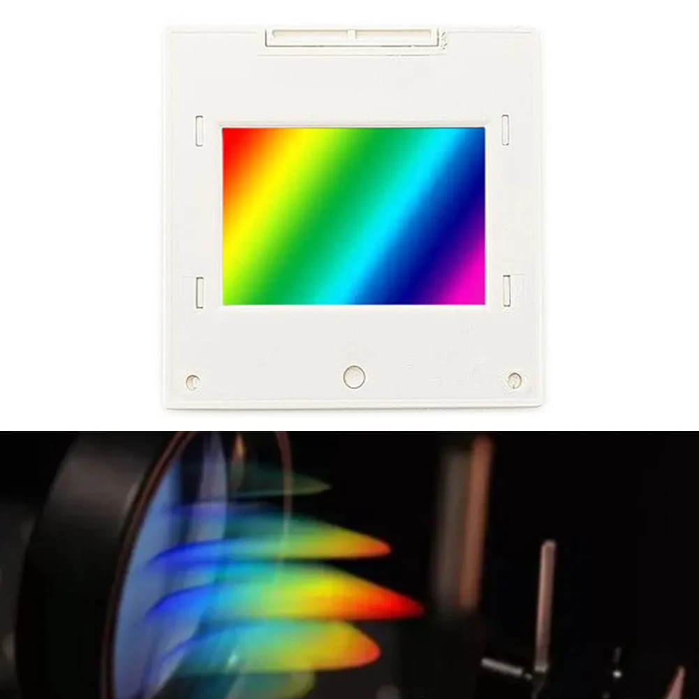 Diffraction Grating 80/300/600/1000/1200/1600 Line 2mm Transmission Grating Spectrophotometer Optical Teaching Experiment