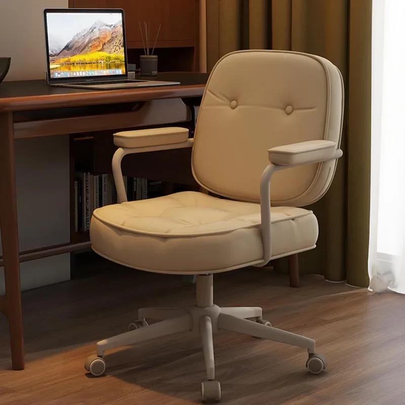 

Офисный стул с поддержкой отдыха, обычный ленивый удобный компьютерный офисный стул, поворотный дизайнерский стул Nordic Cadeira Para Escritorio, мебель