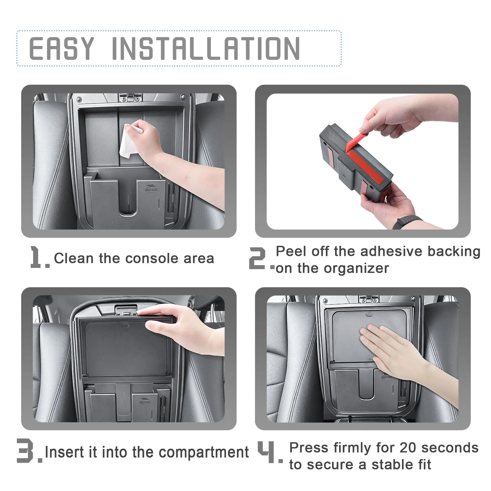 وحدة التحكم المركزية صندوق تخزين مخفي صينية لتويوتا 4 عداء اكسسوارات 2010-2023 2024 مسند الذراع مخفي سر منظم تخزين السيارة