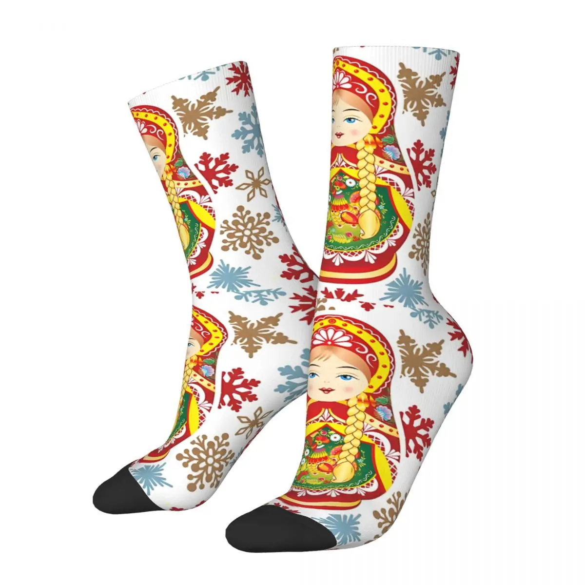 Russian Nesting Doll Sock Printed Man Polyester