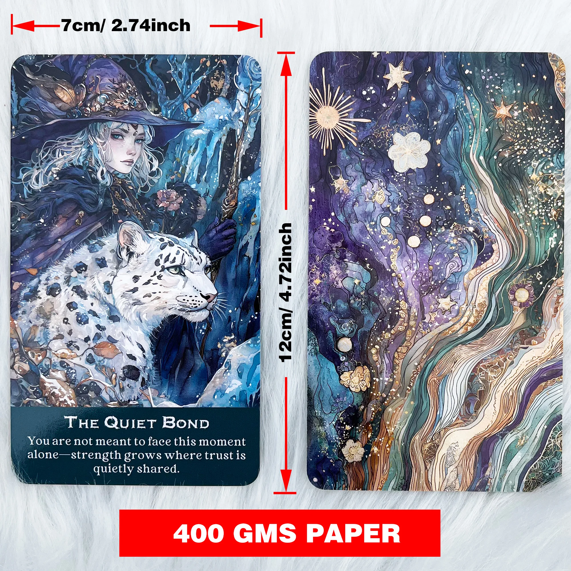Witches of the Moonlit Forset Oracle Cards Deck, Original Design, 54 Cards for Guiding Active Living, Card Games, Tarot, 14+