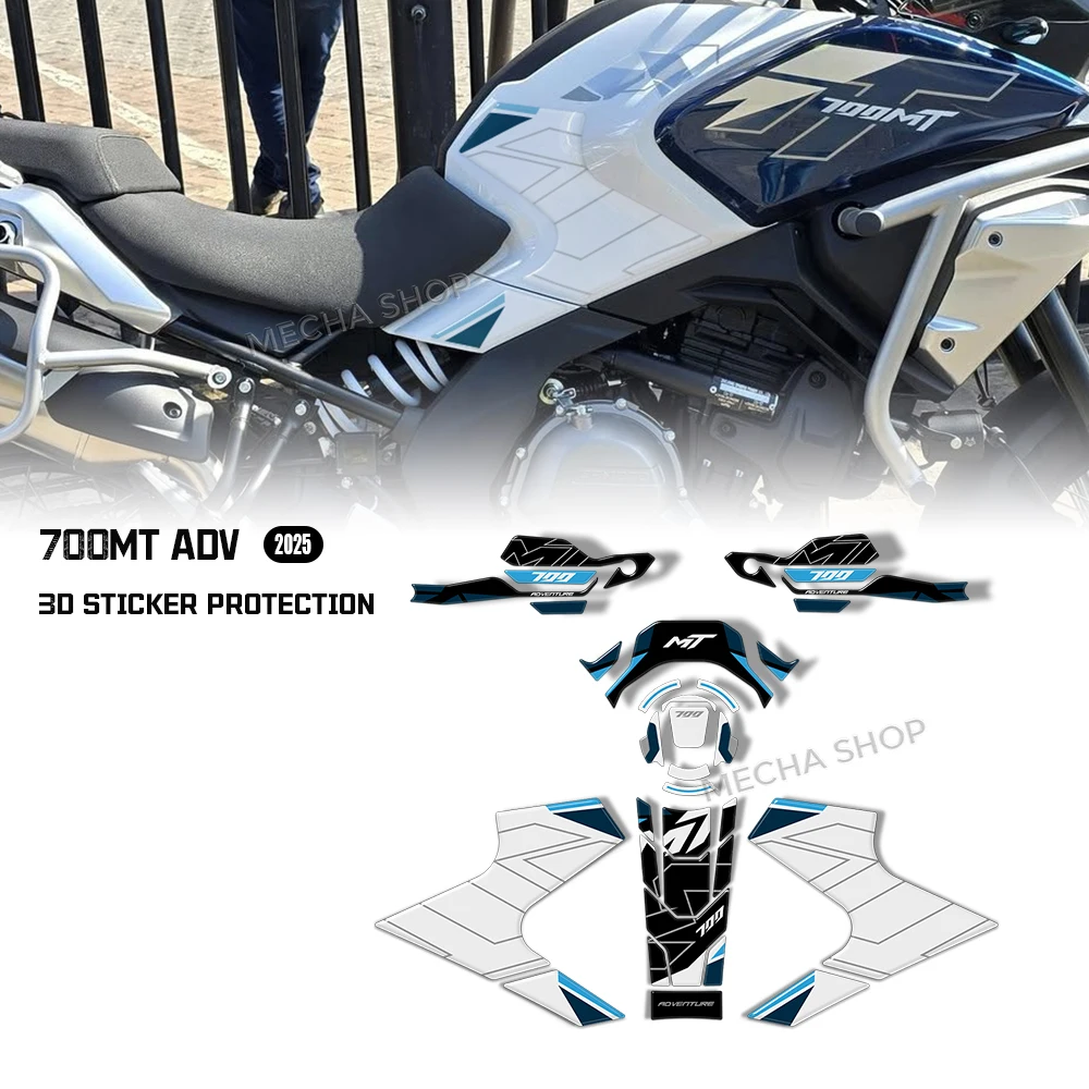 

700MT приключенческая накладка на топливный бак мотоцикла, 3D наклейка, наклейки из эпоксидной смолы для CFMoto 700MT ADV 2025