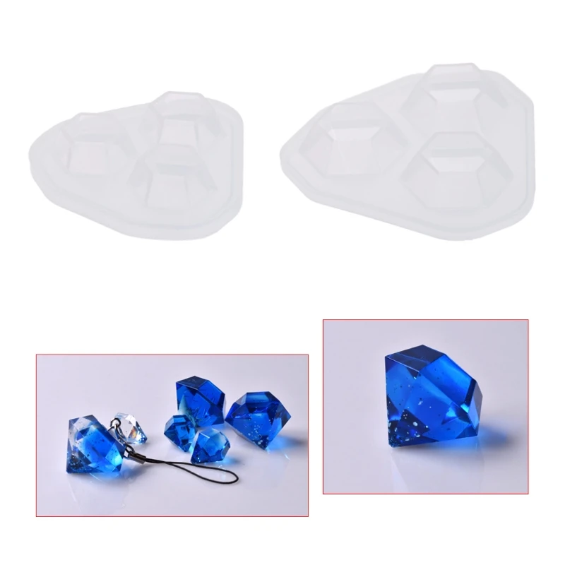 Crystal Epoxy Resin Mold Earrings Pendants Casting Silicone Mould DIY Crafts Jewelry Making Tools High Quality