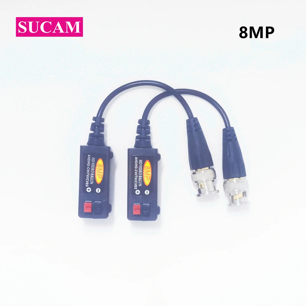 10 Pairs Single Port HD 8MP Analog Video Passive UTP Video Balun UP to 350-600M HD-CVI/TVI/AHD/CVBS Video Balun Converter