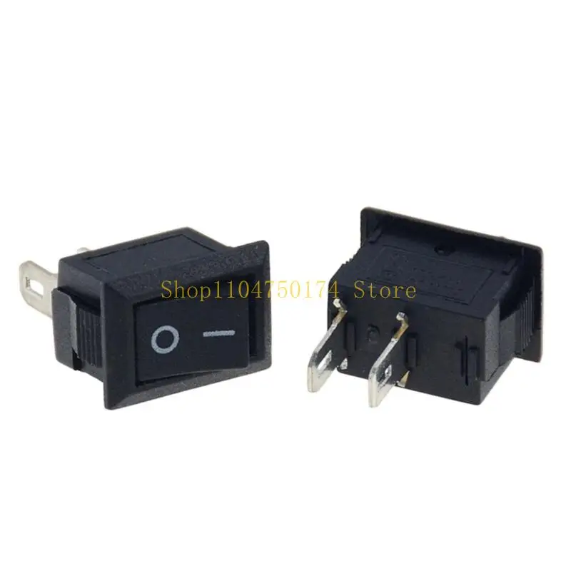 15Pcs Heavy Duty Rocker Switches 2 Pin 2 Position Electrical Control with Iron Base Plastic Housing for Appliances Use Top Sale