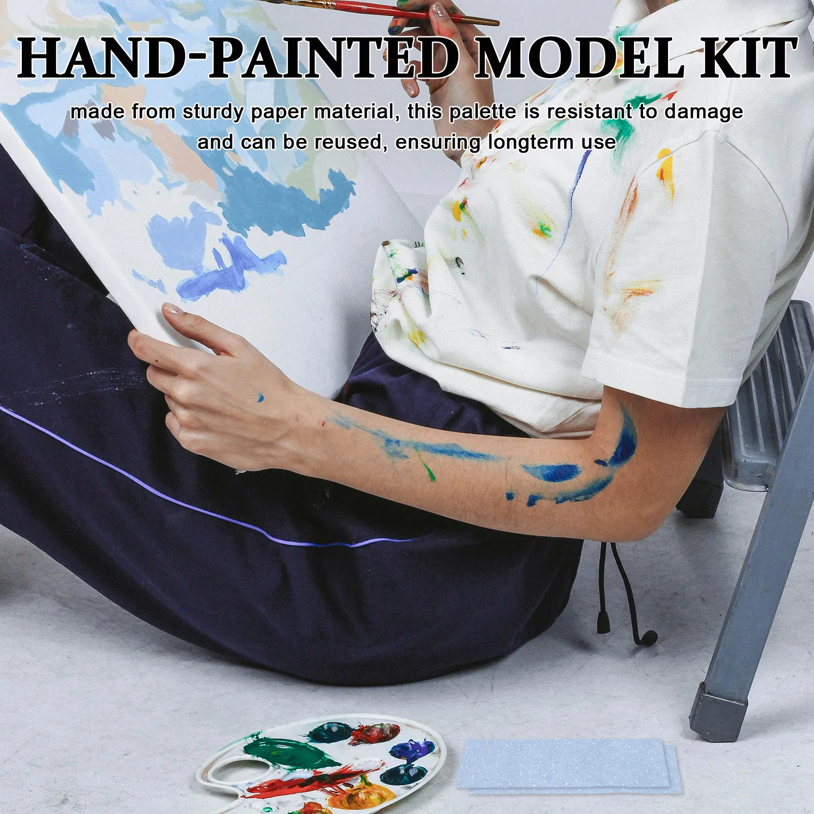 

Набор из 10 увлажняющих палитр для акриловых красок на водной основе, подставка для кистей, для DIY-проектов ручной росписи