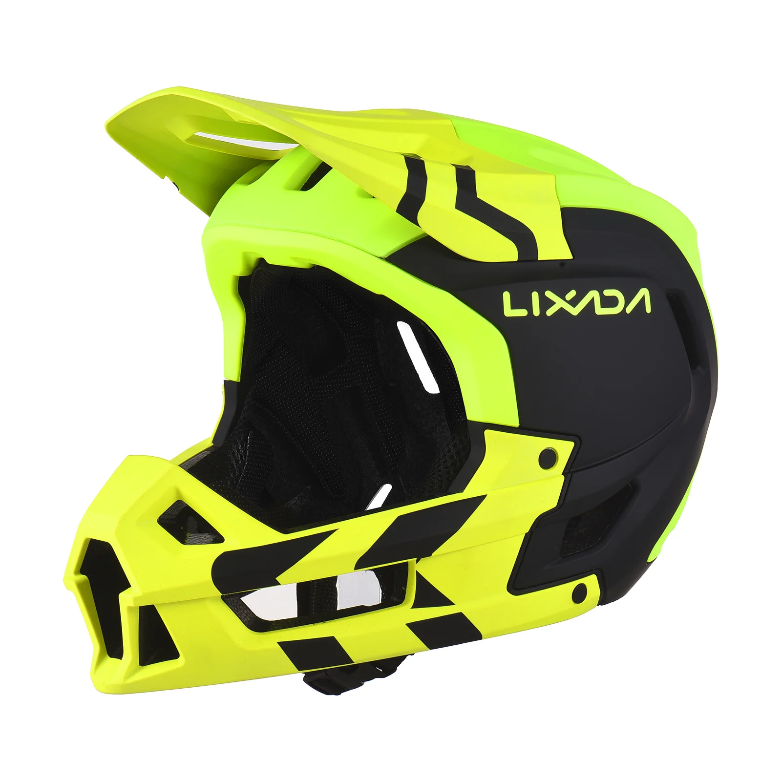 

LIXADA Full Face Mountain Bike Helmet Ventilation Lightweight Adult Racing Downhill MTB Helmet and Detachable Lining