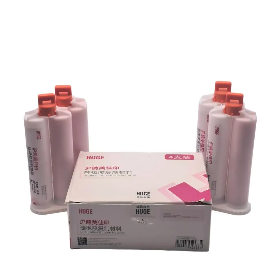 4Pcs/BOX Premium Dental Laboratory Duplication Silicone Material High Tear Strength Elastic Silicone Rubber for Precise Mode