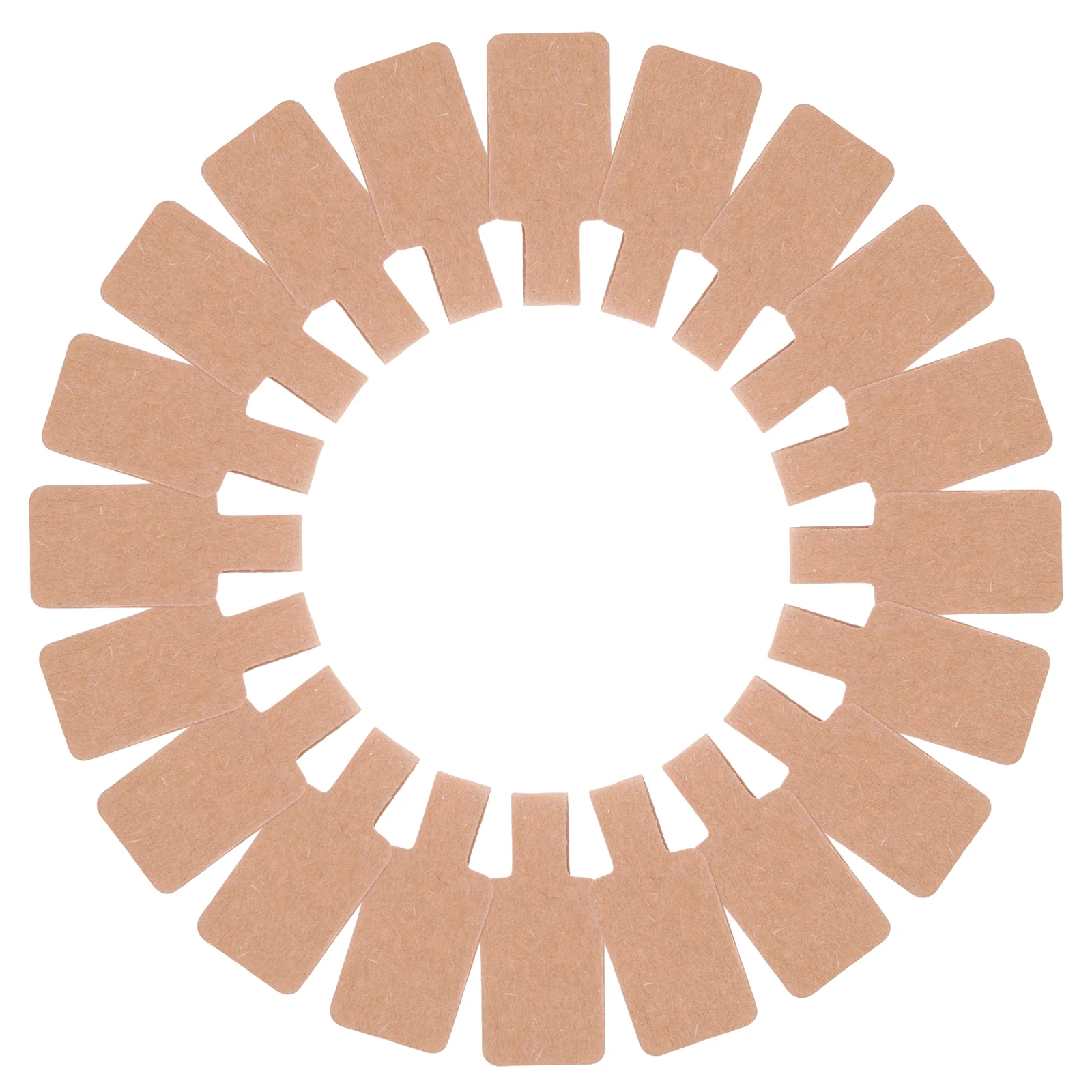 

300pcs Jewelry Stickers Brown Kraft Paper Tags for Necklace Bracelet Ring Pricing Labels Packaging Display Accessories