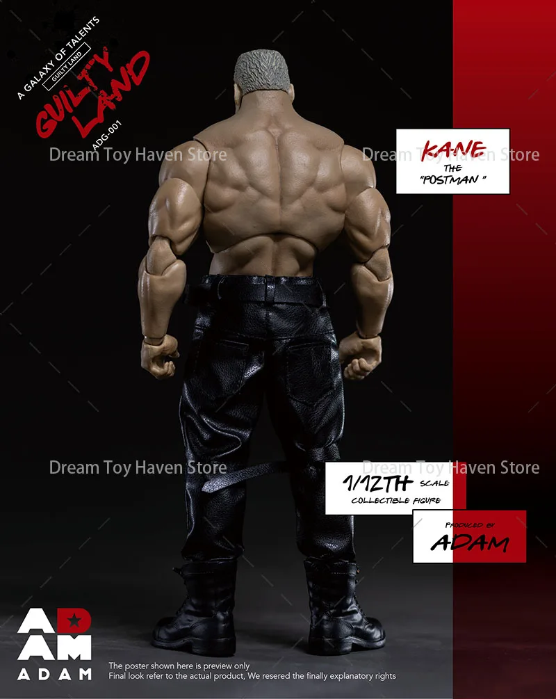 MUFF ADAM ADG-001 Maßstab 1:12 Männer Soldat Stadt des Bösen Briefträgers Kane Komplettset 6 Zoll Actionfigur Modell Spielzeug Sammlerstück
