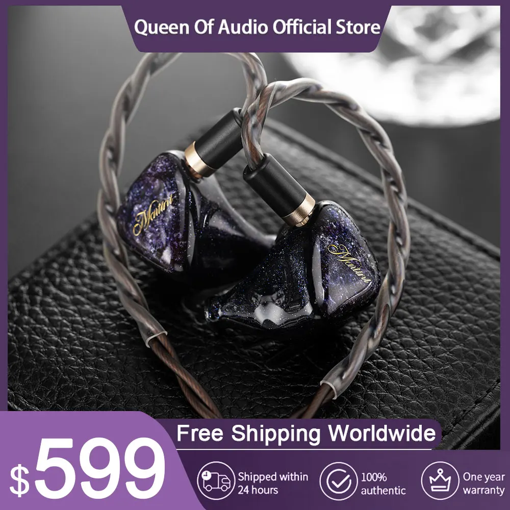 

QoA Martini Earphone 1DD+4BA+1BC In-Ear Dynamic Driver 4.4mm Plug 0.78 2Pin Cable Balance Hifi Music Headsets Cable Headphone