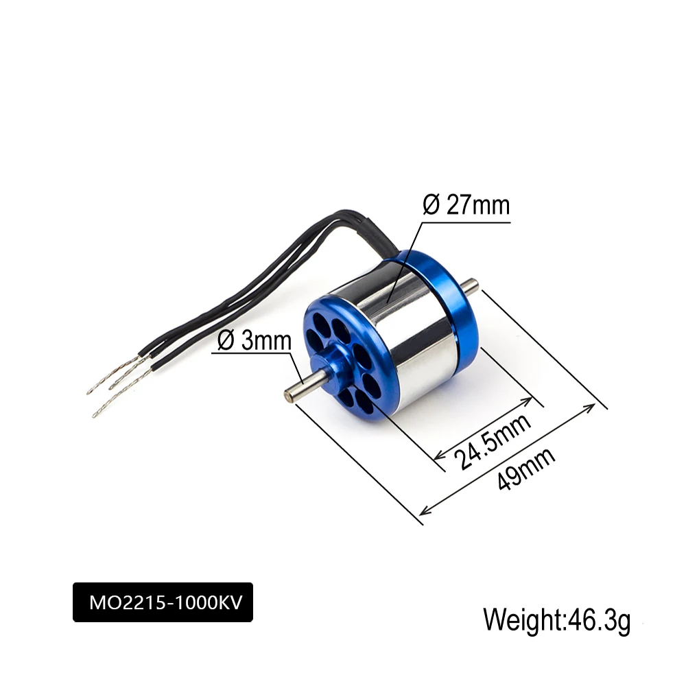 محرك DW Hobby عالي الأداء MO2212 1600KV بدون فرش - قوة أقصى 270 وات لطائرات RC/محرك Quadcopters MO2215 1000KV للطائرة #5