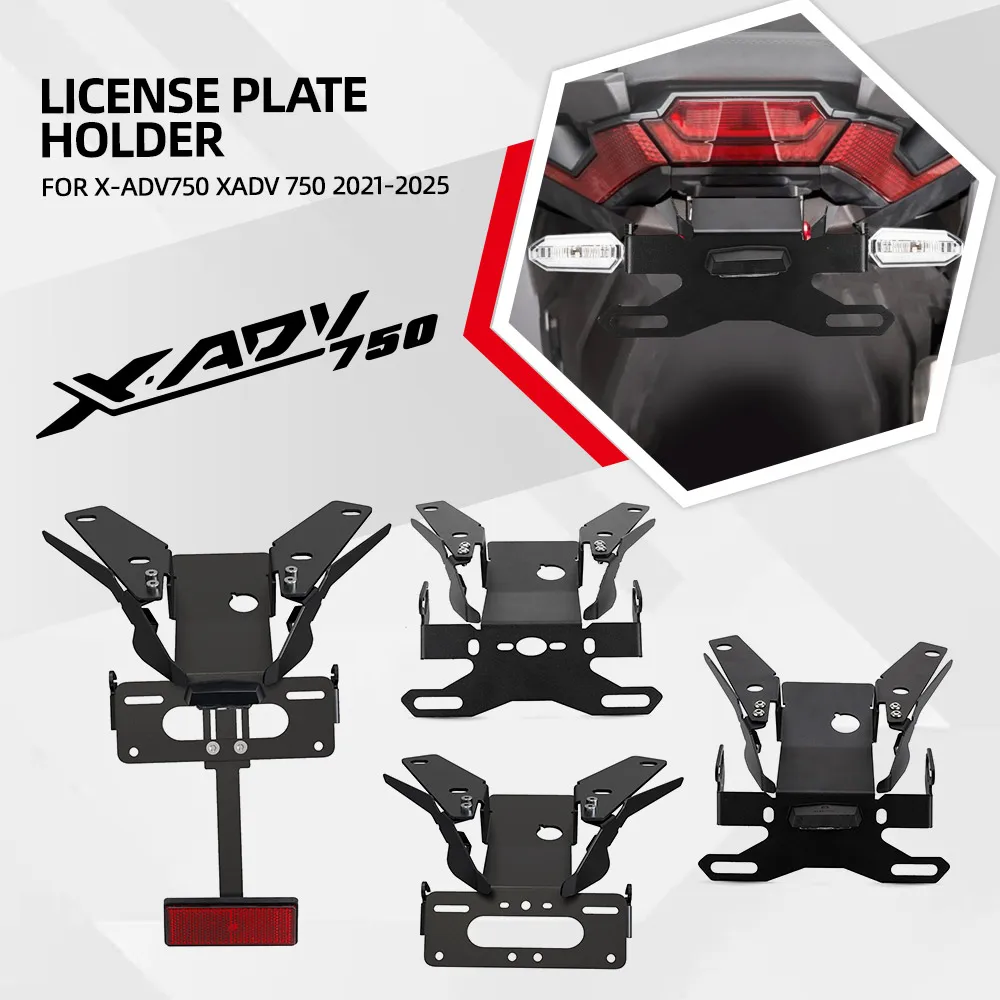 XADV750 License Plate Holder Fender Eliminator Kit FOR HONDA X-ADV750 XADV 750 2021 2022 2023 2024 2025 Registration Bracket