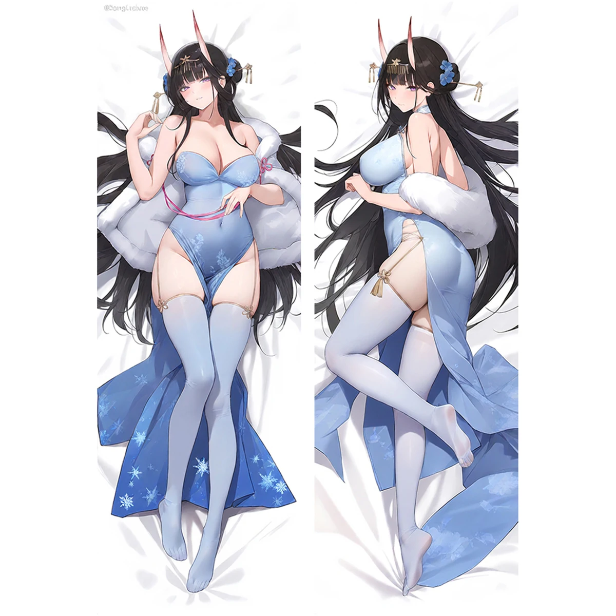 Noshiro Large Dakimakura Cover Anime Fleet Girl Long Life Size Body Pillow Case Customized Printed Gift