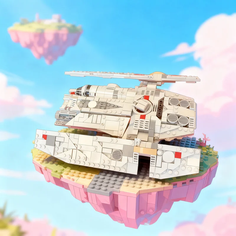 

641pcs MOC Luthen S Fondor Hullcraft Midi Scale Star Battle Model Building Blocks Creative Display Gift Collectible Decor Kids