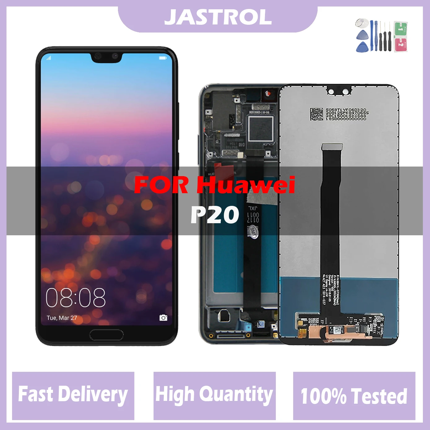 Original LCD Display For Huawei P20 EML-L29 L09 L22 Display 10 Touch Screen Digitizer For Huawei P 20 With Fingerprint