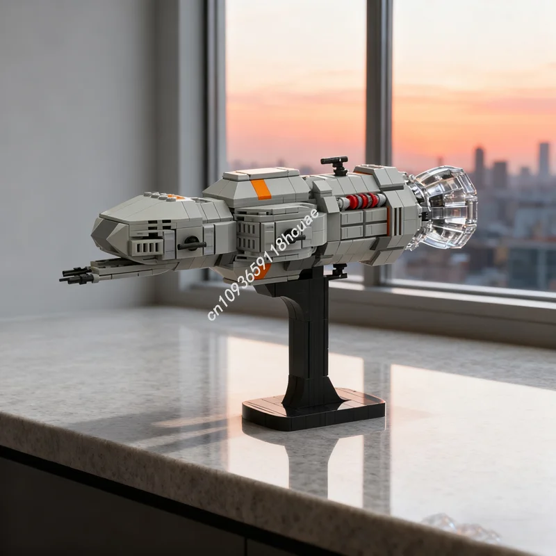 

498 шт. MOC Rocinante, мини-модель, строительные блоки, строительная сборная игрушка, сделай сам, рождественский подарок, креативная идея, кирпич, детский день рождения