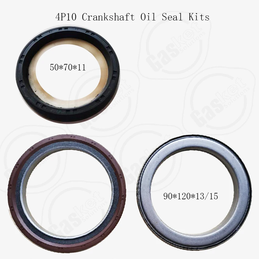 4P10 K4N K3M K4M S4L S4L2 S3L S3L2 6DS7-1 6DS7-3 Front Rear crankshaft oil seal sets For Mitsubishi engine Parts AH2057F AH3519E