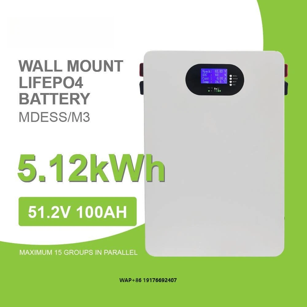 

MOREDAY LiFePO4 Wall Mounted Battery 5.12kWh for Home Solar Systems