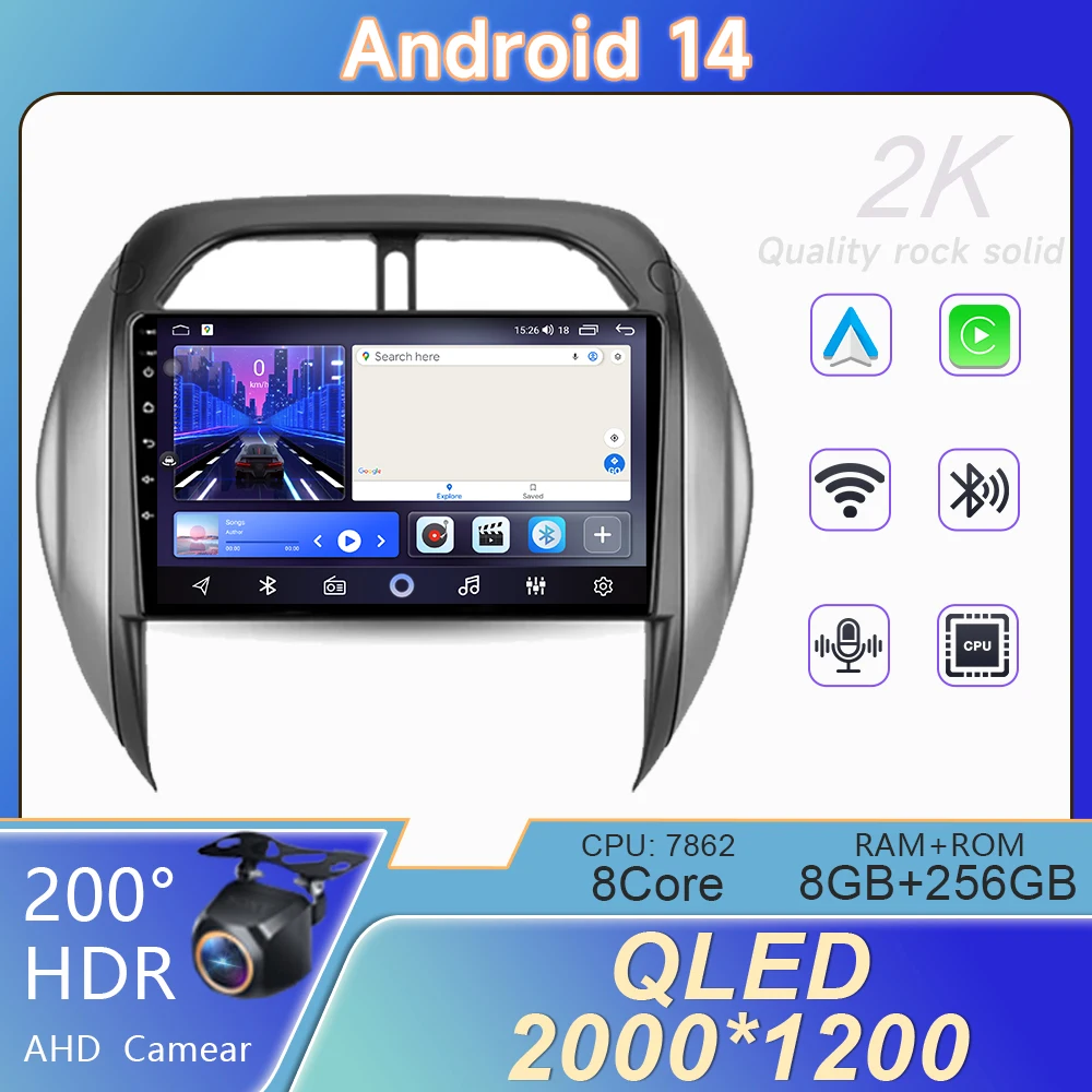 

Auto 5G Wifi Stereo 7862 For Tovota RAV4 2 CA20 CA20W XA20 2003 - 2005 Radio Screen Multimedia Video Player Navigation No 2din