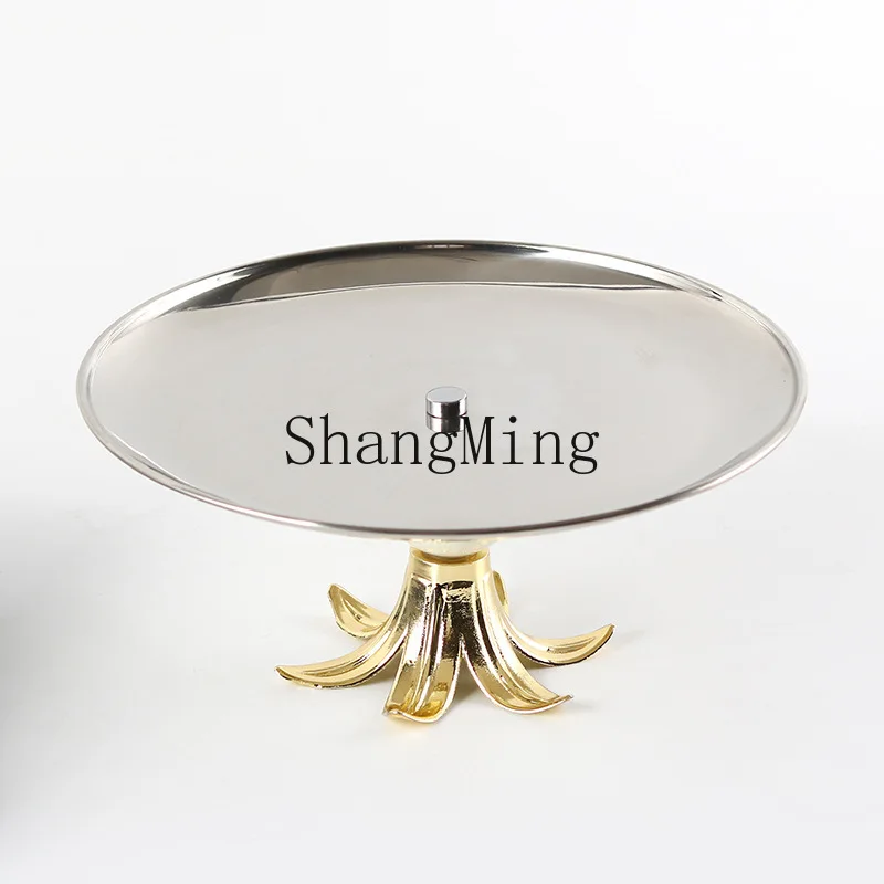 

DSA abstract tall base fruit plate ornament model room hotel homestay front desk snacks candy tray ornament