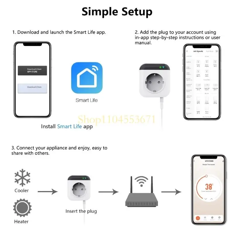 

Best Seller WiFi Thermostat Remote Controlled Socket For Convenient Remote Monitoring