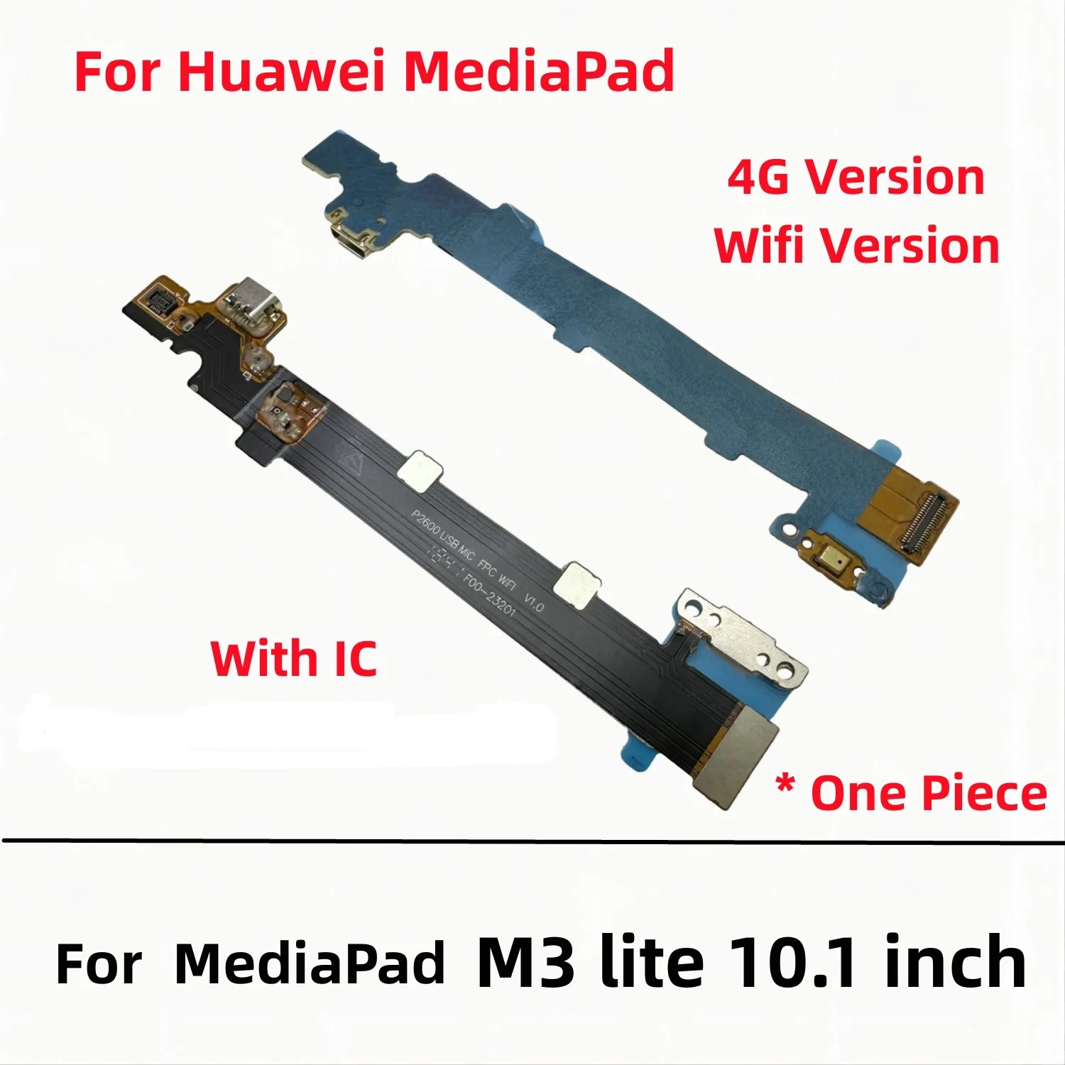 USB Charger Dock Connector Board Charging Port Flex Cable For Huawei MediaPad M3 Lite 10.1 Inch