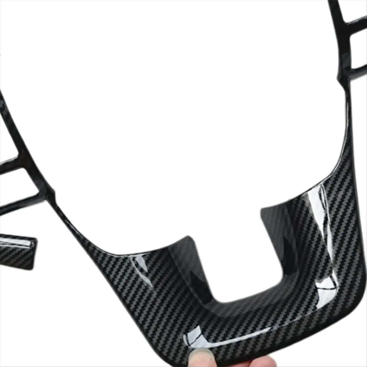 Super Sale Car Steering Wheel Trim Sticker Carbon Fiber Car Interior Accessories for Toyota Fortuner 2018-2023