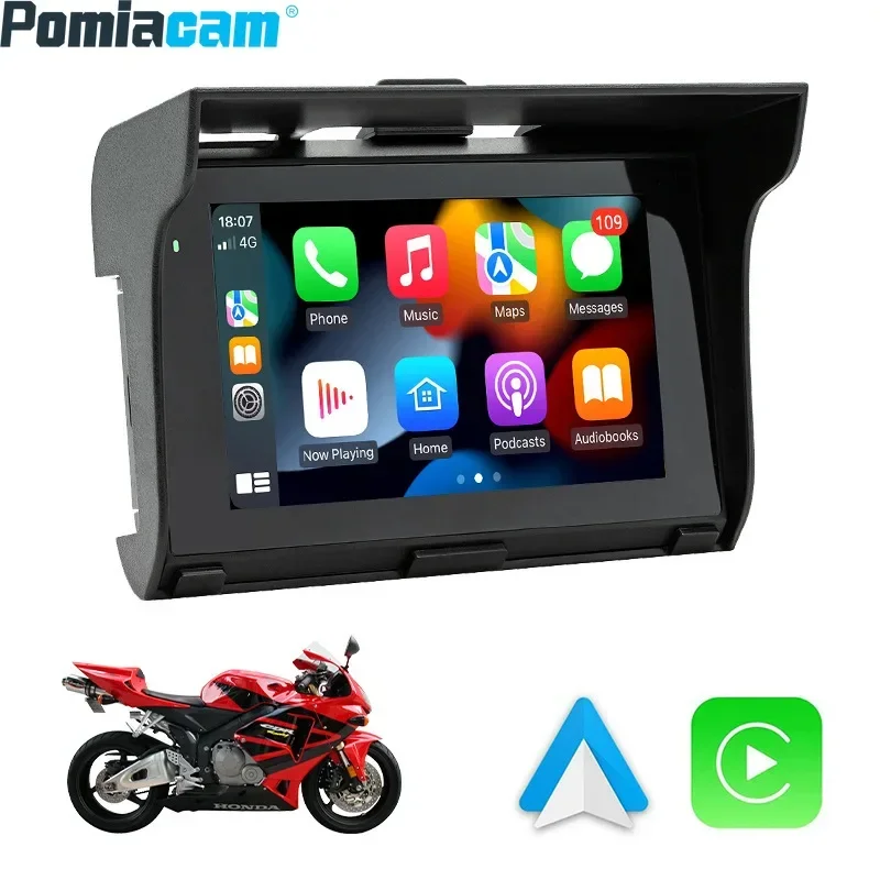 

5inch MP5 player portabe motorcycle navigator carplay navigation portable multimedia player IP65 waterproof