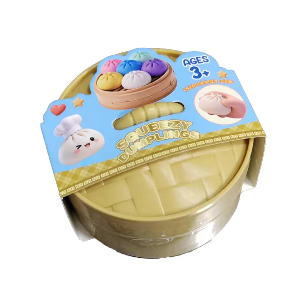 Reuze Jumbo Dumpling Squishy Speelgoed met Stoomfunctie, een anti-stress knijp-speelgoed voor ontspanning en sensorische spelletjes