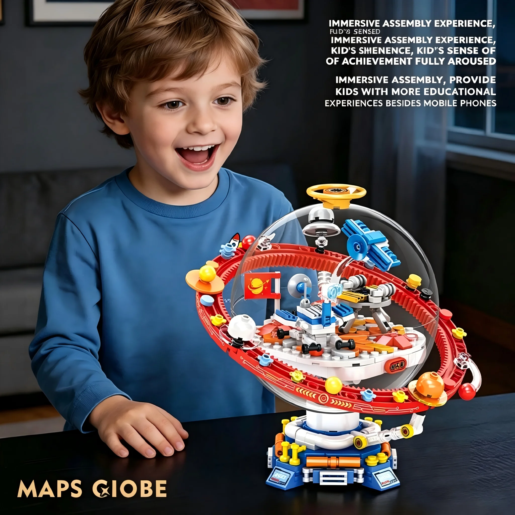 Uzay temalı küre yapım bloklar - Educational Globe For Kids incelemesi ve fiyatı