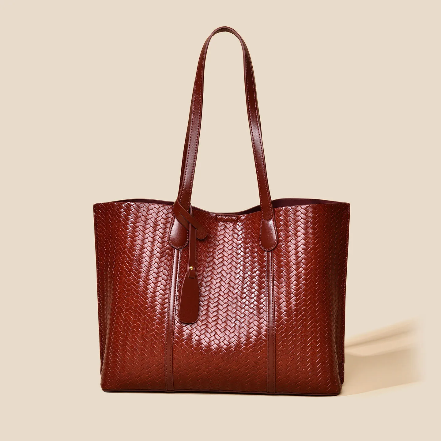 

Элегантная женская сумка-тоут большой вместимости из мягкой искусственной кожи, роскошная дизайнерская сумка, бордовые сумки на плечо для женщин