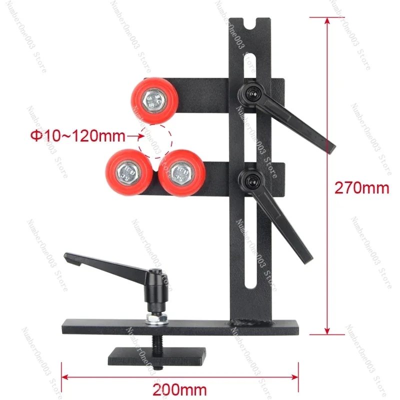 Wood Lathe Steady Rest with Wheels Wood Lathe Center Wood Turning Chuck Tools for Woodworking Lathe