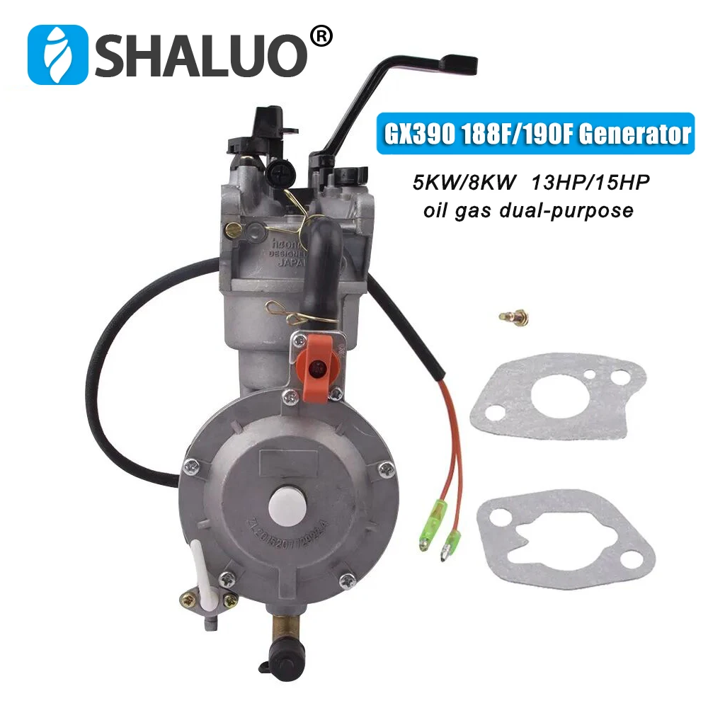 5KW 188F 190F 192F LPG Carburetor Dual Fuel LPG Conversion Kit for 8KW 9KW 192F Gasoline Generator Dual Fuel Carburetor